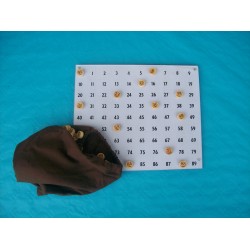 Kit de tirage loto avec jetons buis