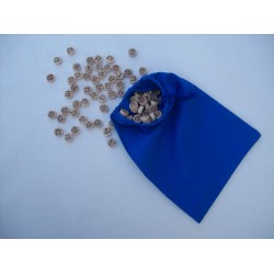 90 jetons de loto en hêtre + sac de tirage