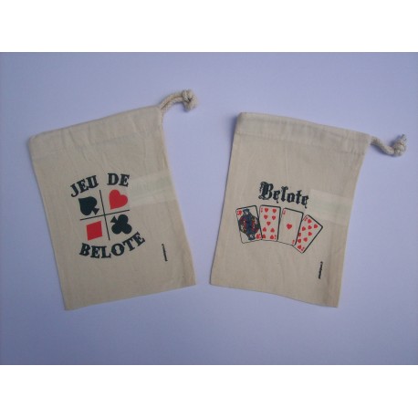 Sac pour jeu de 32 cartes de Belote GM