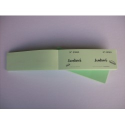 Carnet de 200 tickets "Sandwich"  pour manifestations - Lot de 1 carnet