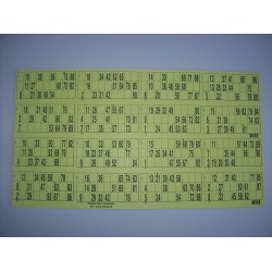Plaque de 16 cartons de loto horizontale - Lot de 3 plaques