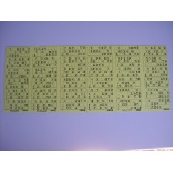 Plaque de 36 cartons de loto - lot de 1 plaque