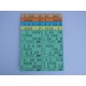 Plaque de 06 cartons de loto panachée - Lot de 5 plaques