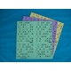 Plaque de 10 cartons de loto réversible - Lot de 5 plaques