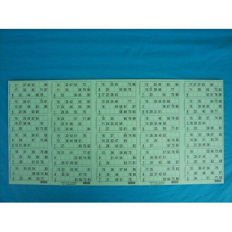 Plaque de 30 cartons de loto réversible - Lot de 2 plaques